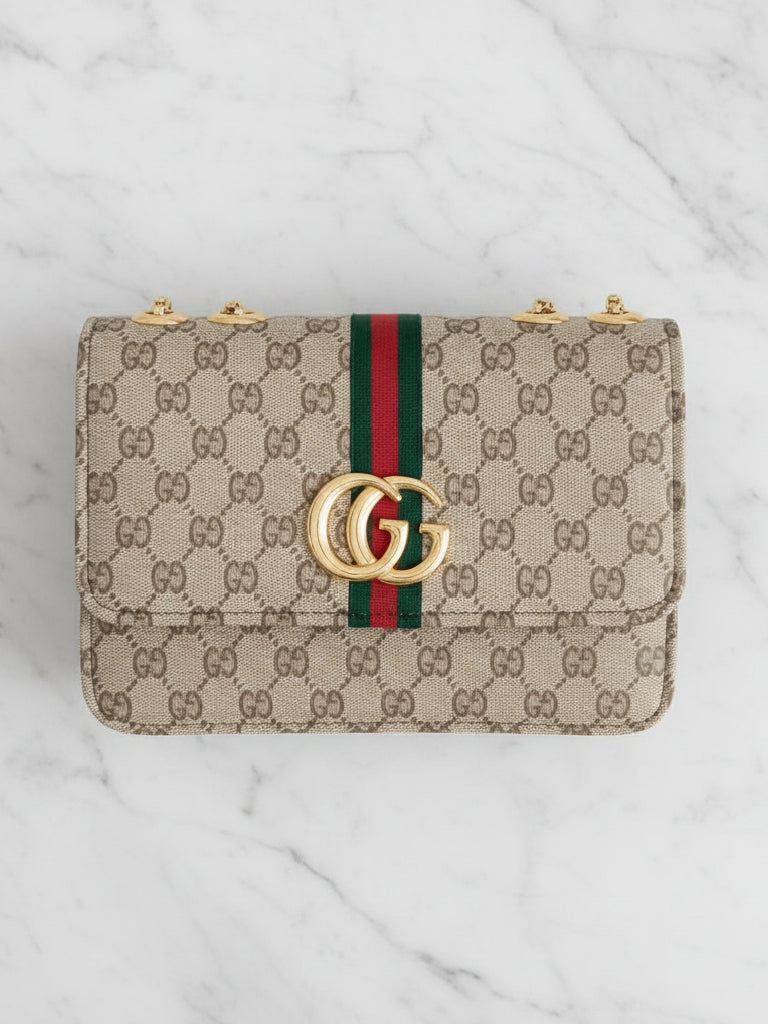 Beige Ophidia GG Supreme Shoulder bag