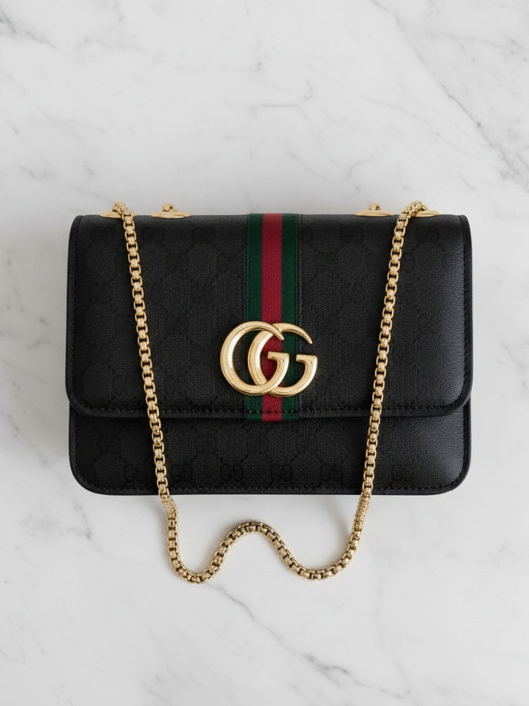 Black Ophidia GG Supreme Shoulder bag