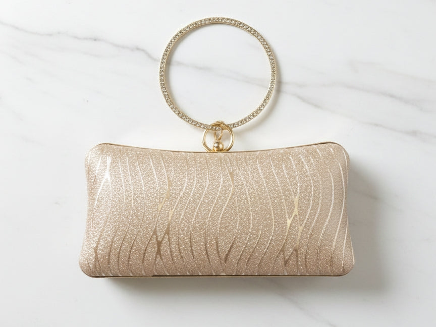Golden Fancy Bangle Clutch