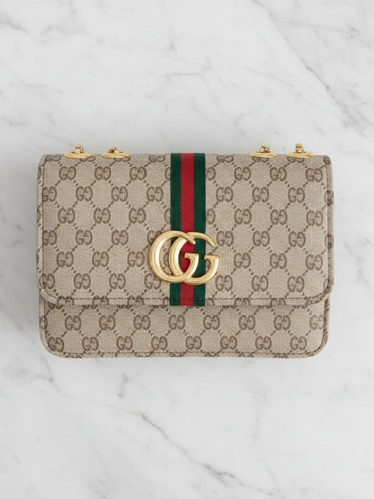 Beige Ophidia GG Supreme Shoulder bag