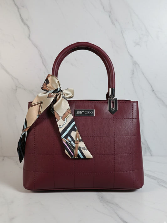 Maroon Double Pocket Bag