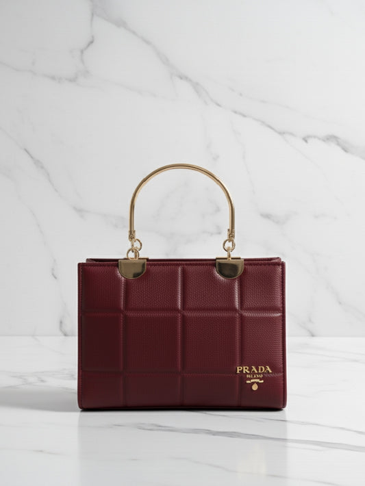 Maroon Boxy Bag