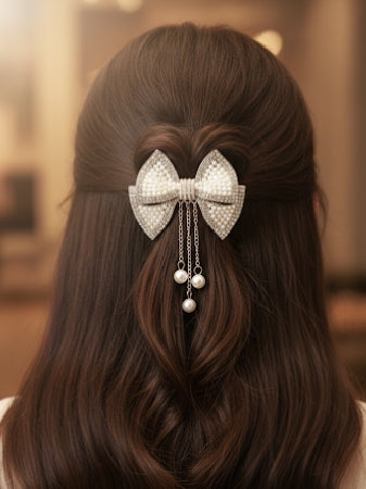 Silver Bow Hair Clipper