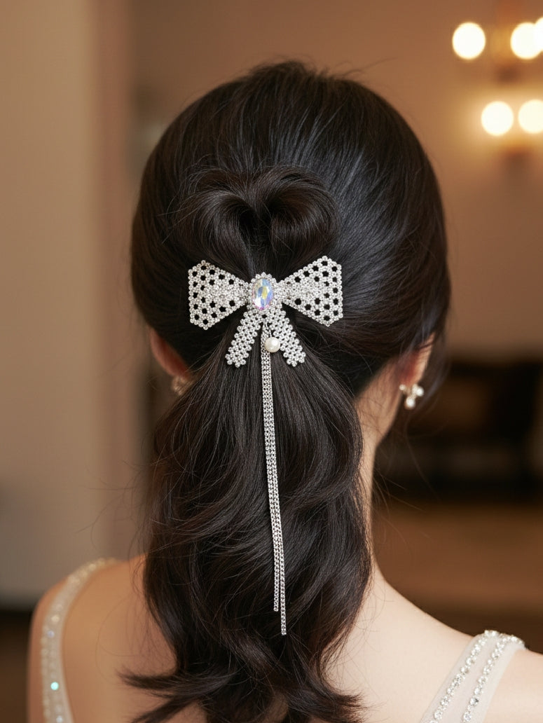 Silver Bow Hair Clipper