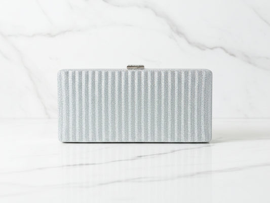 Silver Box Clutch