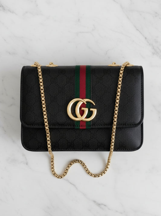 Black Ophidia GG Supreme Shoulder bag