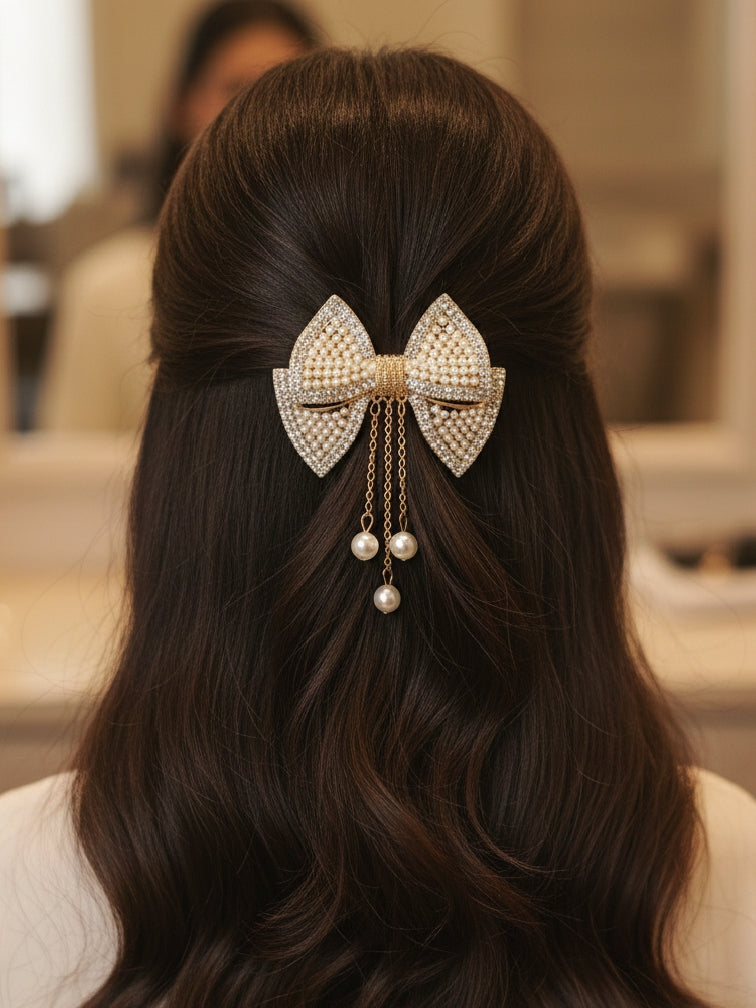 Golden Bow Hair Clipper