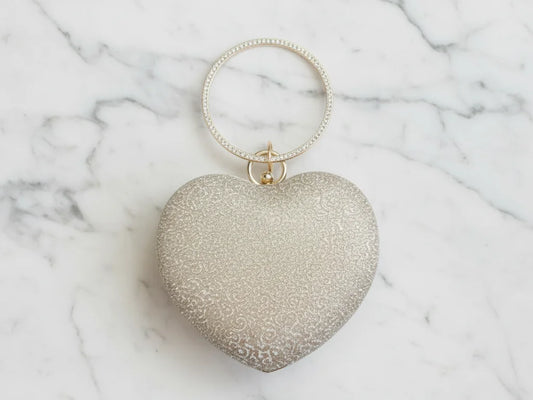Golden Bangle mini Heart Clutch