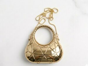 Acrylic Golden Clutch