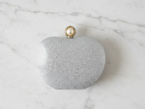 Silver Apple Clutch