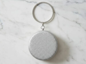 Silver Fancy Bangle Disc Clutch
