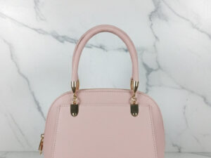 Small Pink Domed Top-Handle Bag