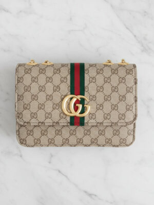 Beige Ophidia GG Supreme Shoulder bag