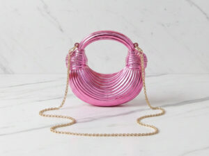 Acrylic Pink Mini Clutch