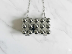 Acrylic Silver Mini Box Clutch