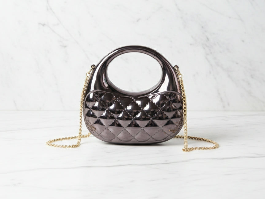 Acrylic Black Mini Clutch