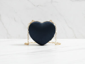Black Mini Heart Clutch