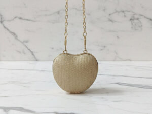 Golden Mini Apple Clutch
