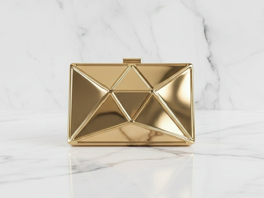 Metallic Golden Clutch