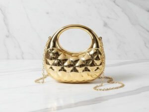 Acrylic Golden Mini Clutch