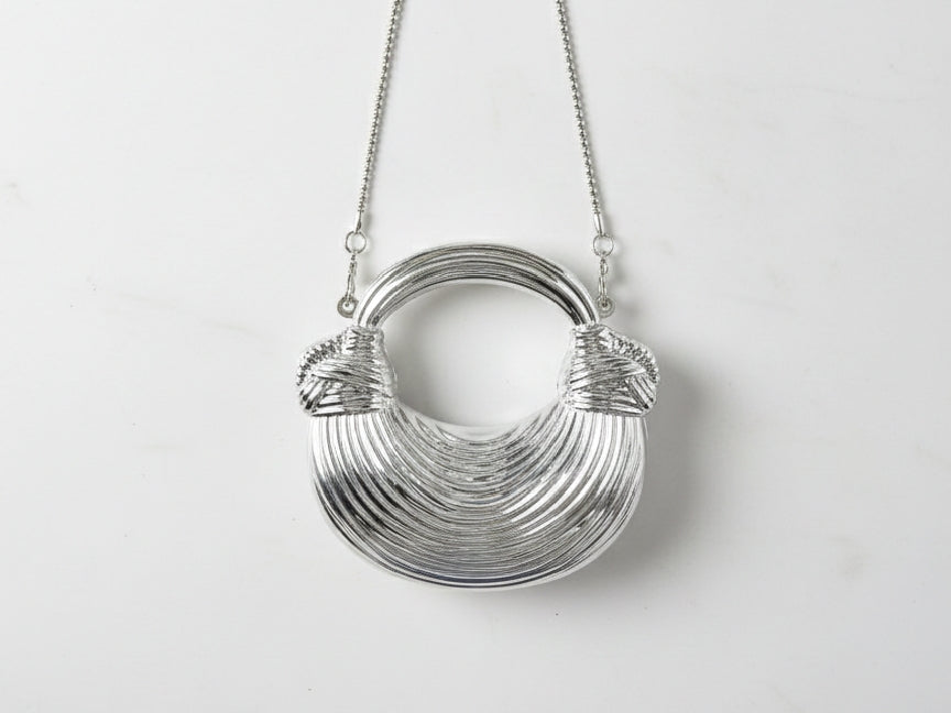 Acrylic Silver Mini Clutch