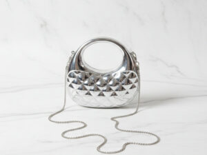 Acrylic Silver Mini Clutch