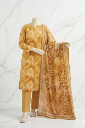 Golden Sunburst Batik 3 Piece Unstitched