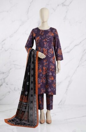 Midnight Flora 3 Piece Lawn Suite